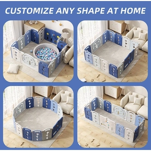 XJD Foldable Playpen Blue