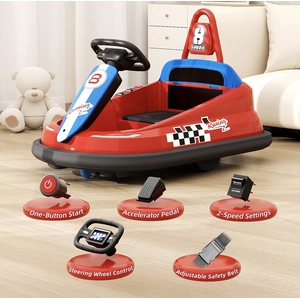 XJD Toddler Bumper Car Red