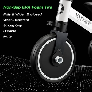 XJD 3-in-1 Kids Tricycle for Toddlers 2–5y White