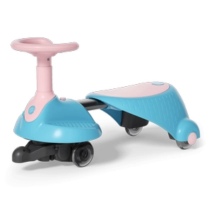 XJD Electric Wiggle Car Pink Adjustable length