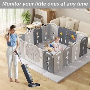 XJD Foldable Playpen Grey
