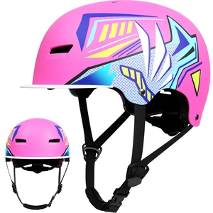 XJD Bicycle Helmet for Children and Youth Pink Red